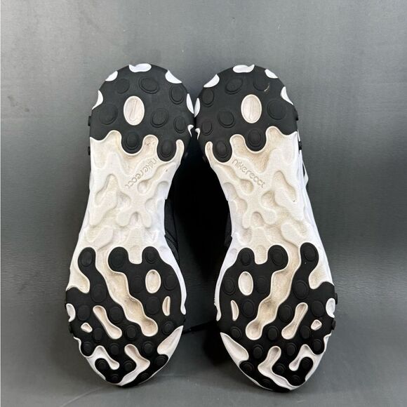 Nike React Element 55 Black White athletic sneaker shoes size 12 - Picture 8 of 8